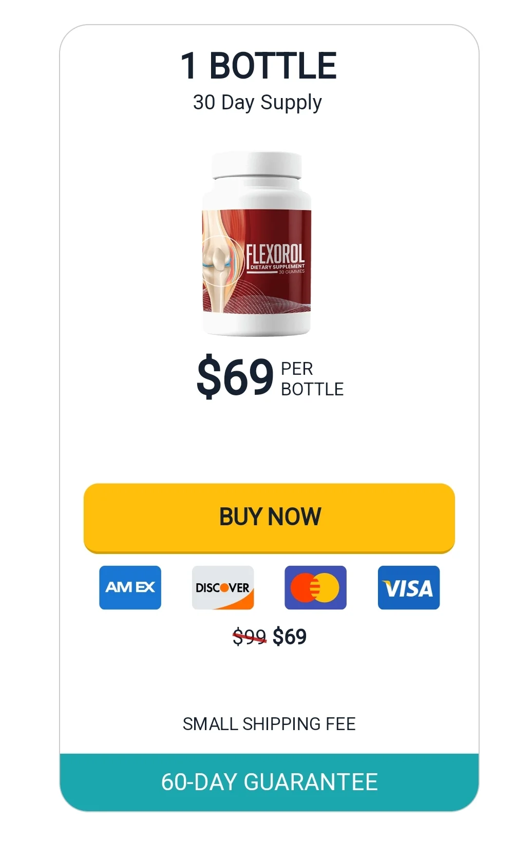 Flexorol™ 1 bottle pricing